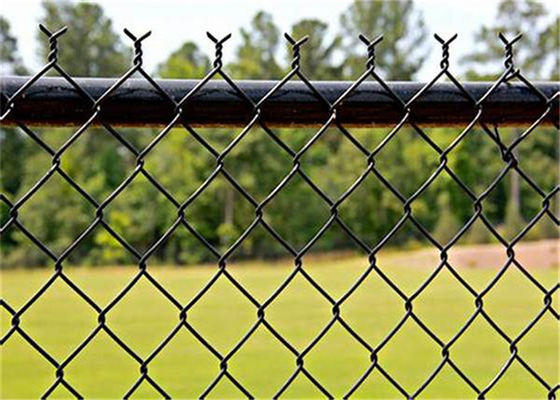 Galvanized And Black Pvc Coated 1.8m Chain Link Fence Fabric