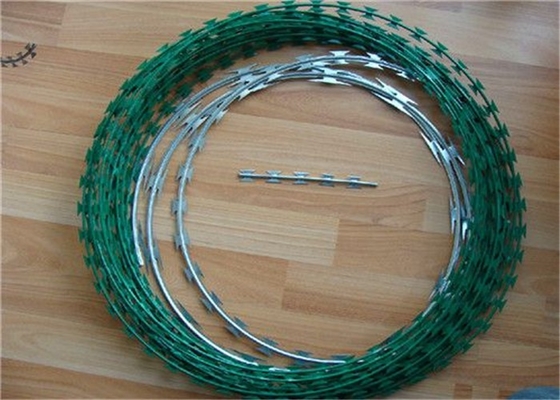 Iso9001 2.5mm Diameter Concertina Razor Wire For Fencing