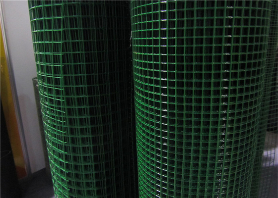 14mm 50*100mm Vinyl Coated Welded Wire Mesh Green