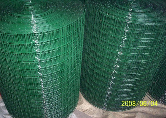 14mm 50*100mm Vinyl Coated Welded Wire Mesh Green