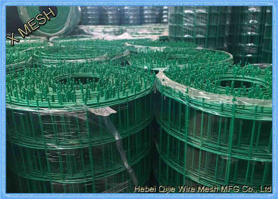 3/4X3/4 SGS Green Colored Pvc Coated Welded Wire Mesh Rolls For Poultry