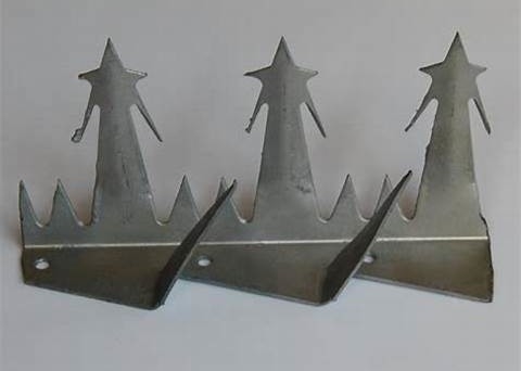 Powder Coating Big Anti Climb 2mm Wall Security Wall Spikes