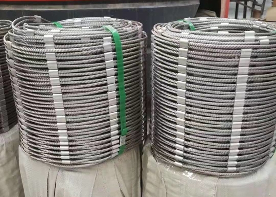 Ss 304 Stainless Steel Wire Rope Mesh 20x20mm Protect Windows / Zoo Animal Cable