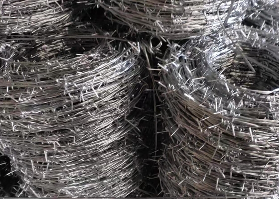 Pvc Coated Hot Dipped Galvanized Prison Barbed Wire 2.5mm Diameter