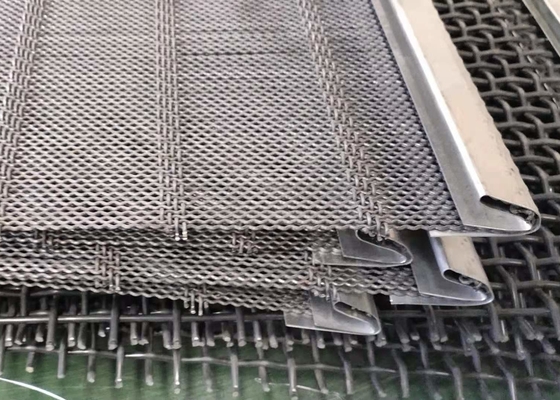 65mn High Tensile Strength 6mm Woven Vibrating Screen Mesh Wear And Abrasion Resistance