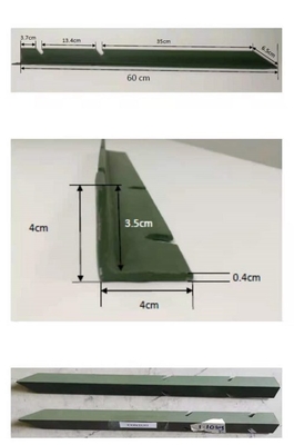 2ft Length Mild Steel 45x45x5mm Iron Angle Post Green Colored For Army