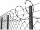 8 Ft X 50 Ft Chain Link Fabric Fencing With Razor Barbed Wire For High Level Security