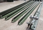 Green Colored Fence Column Galvanised Star Pickets With Secure Barbed Wire