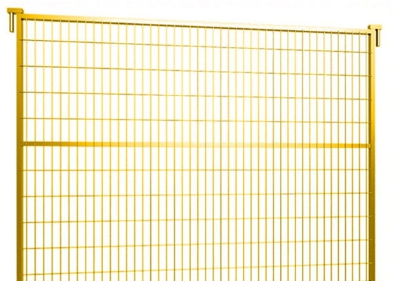 Yellow Colored 1.8m Height Canada Standard Outdoor Construction Temporary Fence Panel