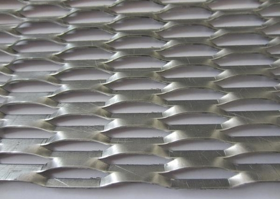 Thickness 1mm Strand Width Expanded Aluminium Mesh 6.3mm Hole