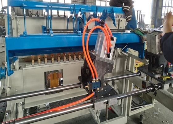 Black Galvanized Iron Wire Automatic Welded Mesh Machine With Plc Touch Screen