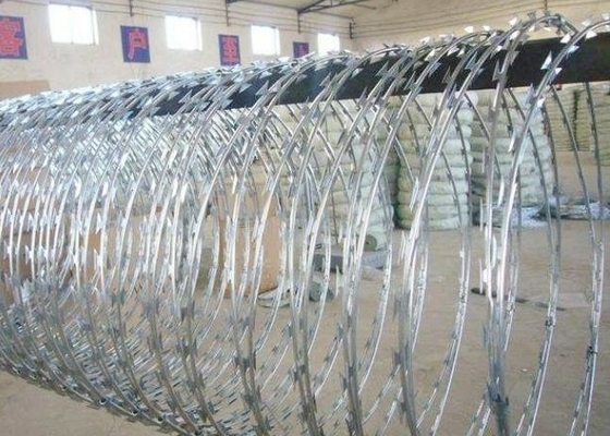 Hot Dipped Razor Barbed Wire Cross Razor Type Anti-Rust Razor Blade Barbed Wire