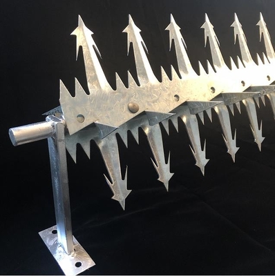 Anti Corrosion Fence Razor Spikes Hot Dipped Galvanized Rotary