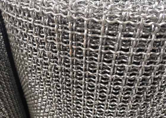 Metal Decorative Lock Crimped Stainless Woven Wire Mesh For Interior Design