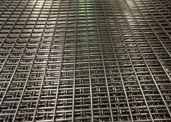 4&quot; Openning Galvanized Welded Mesh Panel Black Carbon Steel Construction