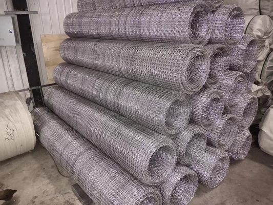 3/4" Opening Aluminum Alloy Woven Crimped Wire Mesh For Screen & Walls