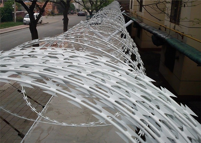 Cross Type And Iron Wire Material Oem Concertina Razor Wire Anti Rust ...