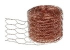 1.2m Width 2 Inches Hexagonal Woven Copper Wire Mesh Commercial Agricultrural Use