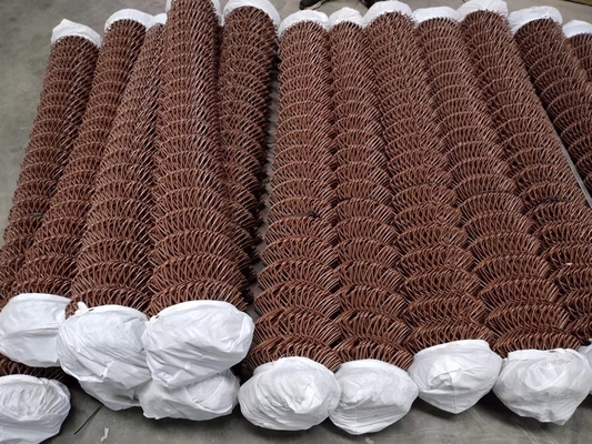 Decorative Protection Metal Chain Link Fence Easily Assembled