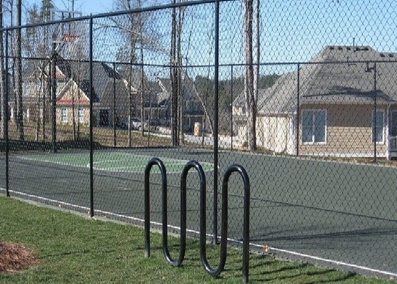 Galvanized Hole Cyclone 60x60 50ft Pvc Coated Chain Link Fencing High 1.8m