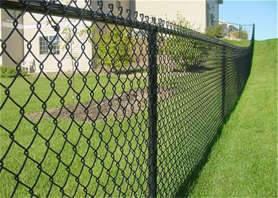 60x60mm Pvc Coated Galvanized Chain Link Fence Fabric For Security