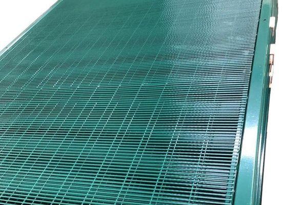 High Security 358 Mesh Fencing Panels Glavnized And Electrostatic Powder Coated