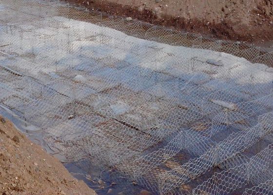 80 X 100 Mm Welded Gabion Baskets / Galvanized Hexagonal Wire Netting 3 X 1 X 1 M