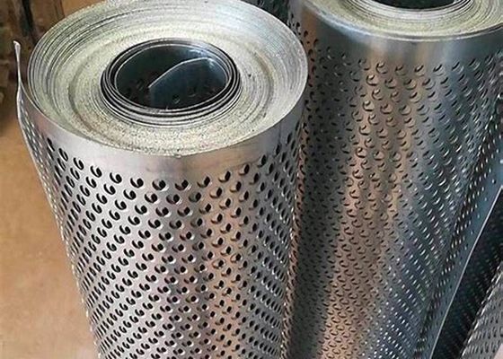 Factory Carbon Steel Round Hole Perforated Metal Screen Mesh