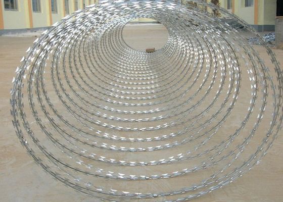 Hot Dipped Galvanized High Security Cbt-65 Razor Barbed Wire Concertina Wire For Wire Fencing