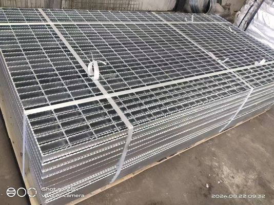 Galvanized Steel Grating Welded Steel Bar 25x3 800x1000 Metal Grid Plate For Platform Walkway