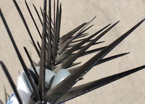 1m Length Large Sized Black Colored Anti Climb Wall Spike For Security