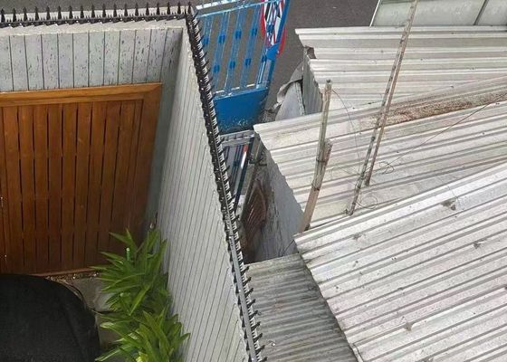 Anti Climb Fence Security Wall Spikes Single Razor Type With Galvanized / Powder Coated Surface Treatment
