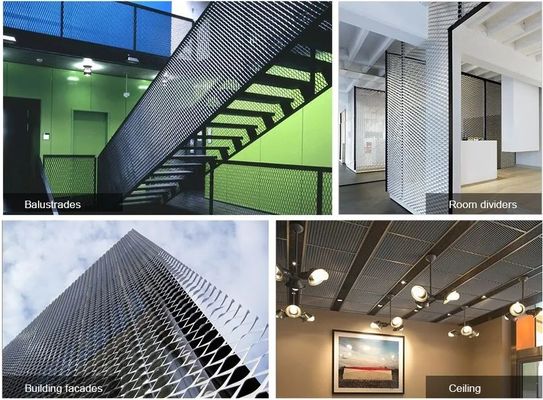 Stainless Steel Expanded Metal Sheet Flattened Diamond