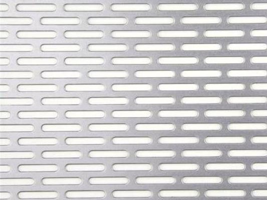 Galvanized Steel Slot Hole Perforated Metal With 1.2 X 2.4 M Dimensions