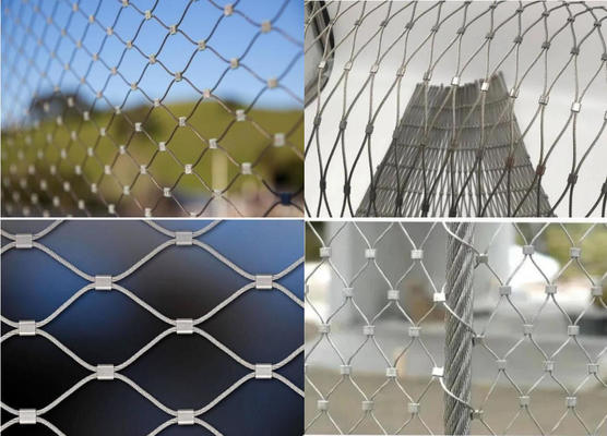 Hand Woven Stainless Steel Zoo Animal Enclosure Flexible SGS Certified
