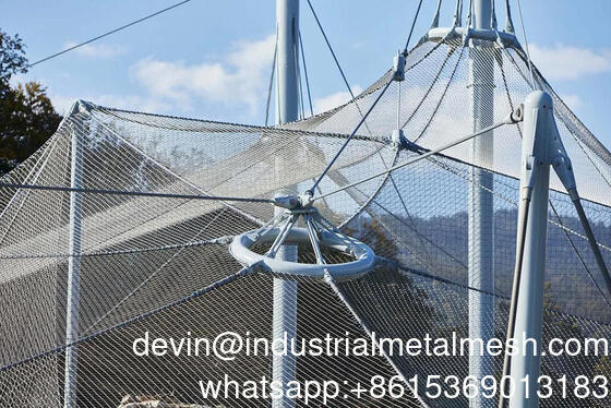 Hot Selling Product Ss 316 Flexible Stainless Steel Ferrule Cable Wire Rope Mesh for Stair Railing