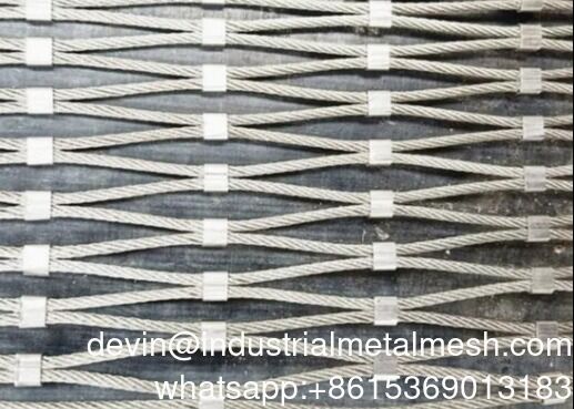 304 316 316L Zoo Mesh Stainless Steel X Tend Wire Rope Mesh