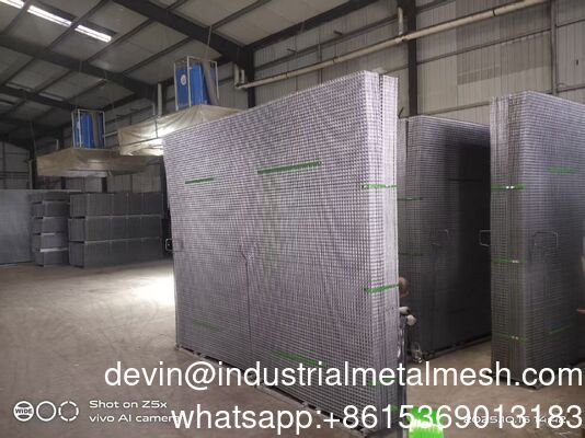 4 Bwg Low-Carbon Iron Wire Ribbed Welded Mesh Panel for Constructio