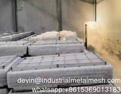 Demister Pad Mist Eliminators Demister Filter Mesh Chemical Industry Gas-Liquid Filters Tower Internals Wire Mesh Demister Mist Eliminators