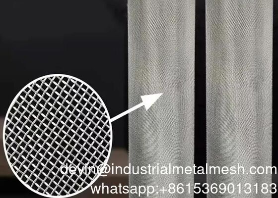 10 20 30 Micron 304 316 Stainless Steel Filter Wire Sieve Mesh Plain Woven Technique Screen Welding Punching Cutting Bending