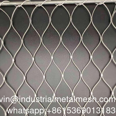 304 316 Stainless Steel Rope Mesh/Cable Mesh/Green Wall and Decorative Wire Mesh for Security