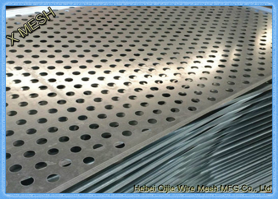 Thick Square Hole Perforated Sheet Metal Hot Dipped Galvanized 1.5mm Thickness