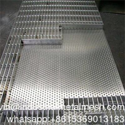 Slip-Resistant Serrated Tooth Shape Hot Galvanized Drainage Cover Steel Grating for Oil Gas Platforms