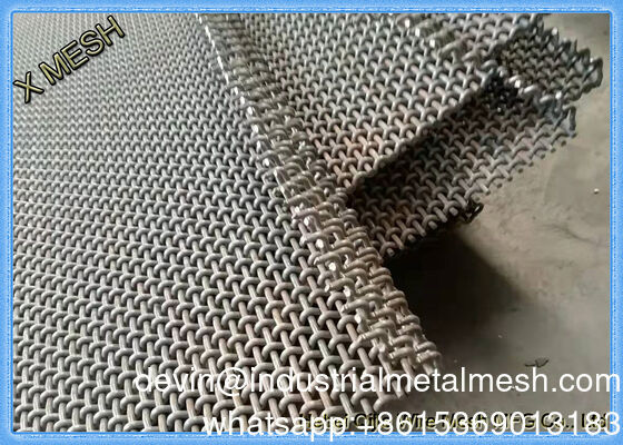 Mine Sieving Woven Wire Hooked Vibrating Screen Mesh for Stone Quarry