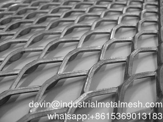 Building Material Facade Cladding Aluminum Expanded Metal Sheet Wire Mesh for Corridor Stair Baffle