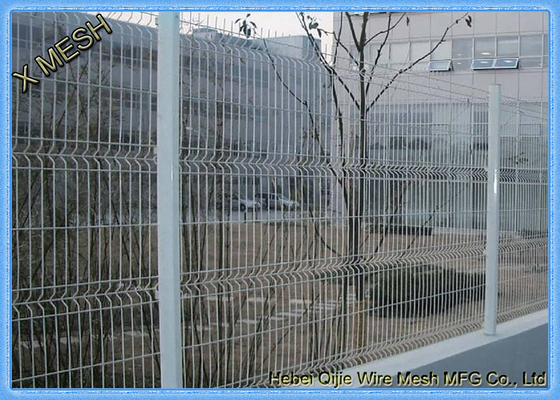 Vinyl Electrostaic Paint Curved Metal Fence Powder Galvanized welded wire fence