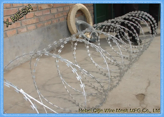 Hot Dipped Galvanized Concertina Razor Barbed Wire 10 Meter Length