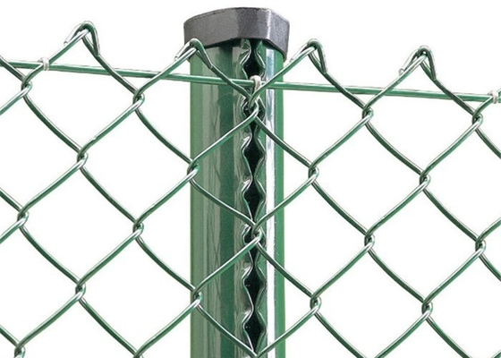 Galvanized PVC Coated Diamond Mesh Wire Chain Link Fence Roll