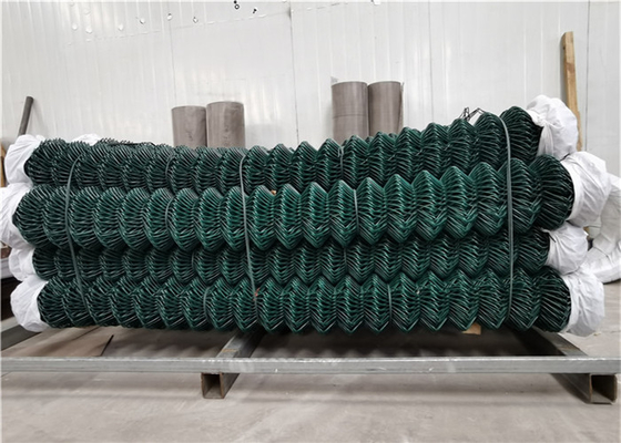 Pvc Powder Coated 5mm 50x50mm Galvanized Chain Link Fence