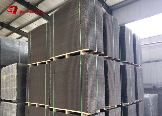 Rectangular Hole Galvanized Welded Mesh Panels / Wire Panels 2.9 X 2.0 M Size